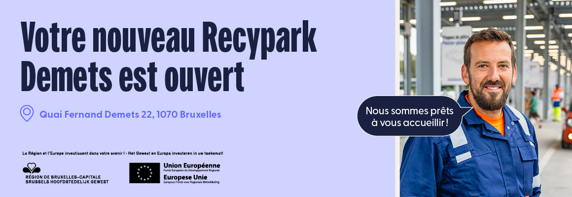 Bannière ouverture Recypark Demets